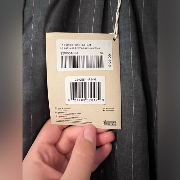 The Emma Pinstripe Pant Size 16 (Frank and Oak) - Picture 5 of 8